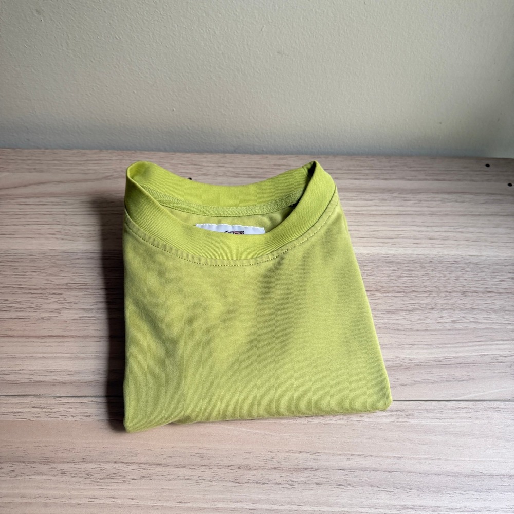 A Blissful State of Mind Boxy Tee Lime Green Small Good - Picture 10 of 10